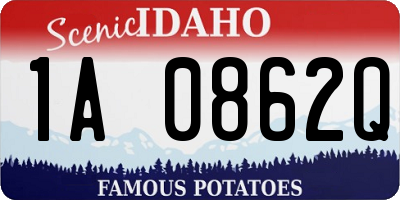 ID license plate 1A0862Q