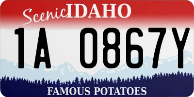 ID license plate 1A0867Y