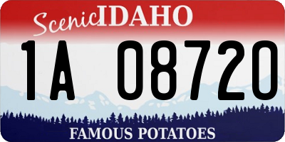 ID license plate 1A0872O