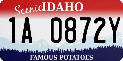 ID license plate 1A0872Y