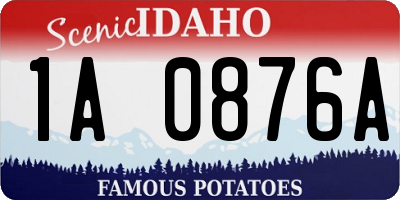 ID license plate 1A0876A