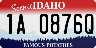 ID license plate 1A0876Q