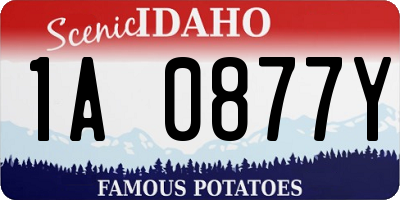 ID license plate 1A0877Y