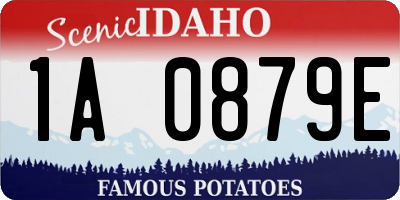 ID license plate 1A0879E
