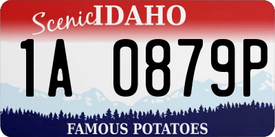 ID license plate 1A0879P