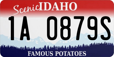 ID license plate 1A0879S