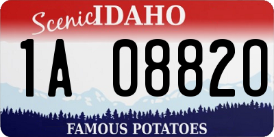 ID license plate 1A0882O