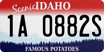 ID license plate 1A0882S