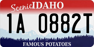 ID license plate 1A0882T