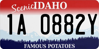 ID license plate 1A0882Y
