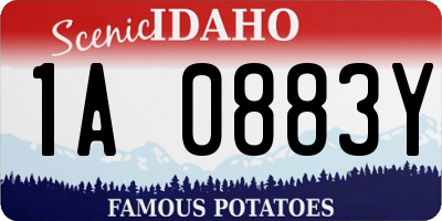 ID license plate 1A0883Y