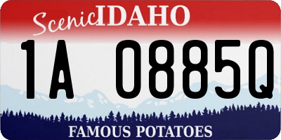 ID license plate 1A0885Q
