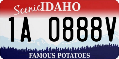 ID license plate 1A0888V