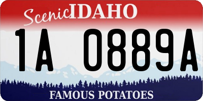 ID license plate 1A0889A