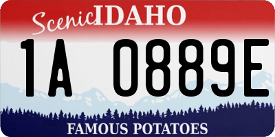 ID license plate 1A0889E