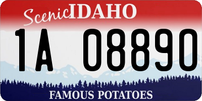 ID license plate 1A0889O
