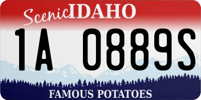 ID license plate 1A0889S
