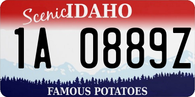 ID license plate 1A0889Z