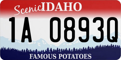 ID license plate 1A0893Q