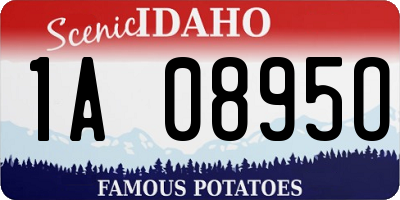 ID license plate 1A0895O