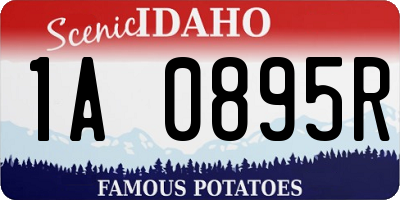 ID license plate 1A0895R