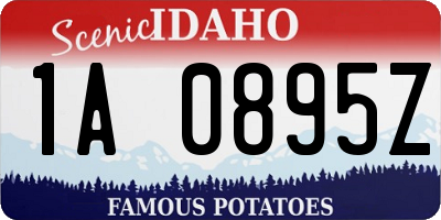 ID license plate 1A0895Z