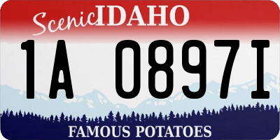 ID license plate 1A0897I