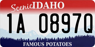 ID license plate 1A0897Q