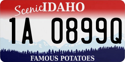 ID license plate 1A0899Q