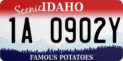 ID license plate 1A0902Y