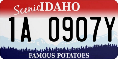 ID license plate 1A0907Y