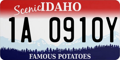 ID license plate 1A0910Y