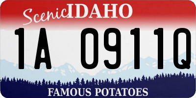 ID license plate 1A0911Q
