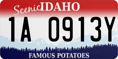 ID license plate 1A0913Y