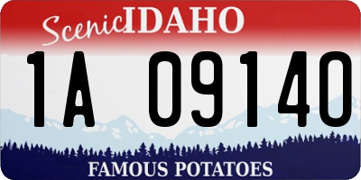 ID license plate 1A0914O