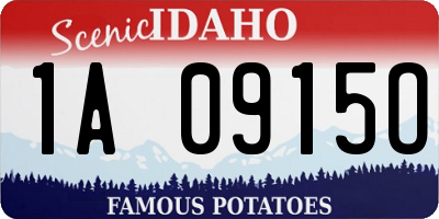 ID license plate 1A0915O