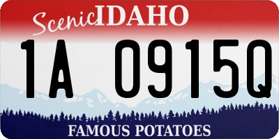 ID license plate 1A0915Q