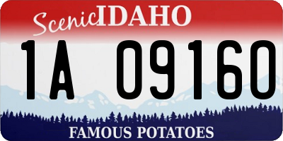ID license plate 1A0916O