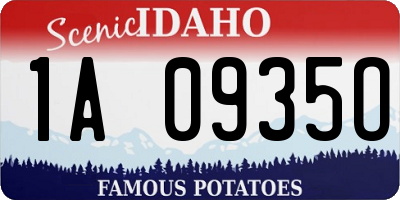ID license plate 1A0935O
