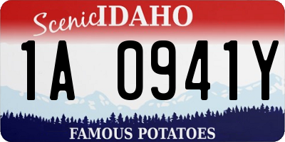 ID license plate 1A0941Y