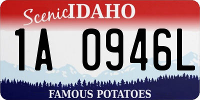 ID license plate 1A0946L