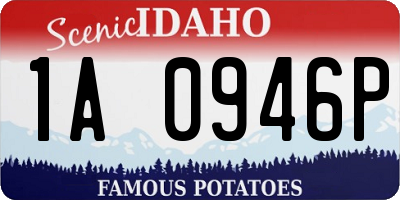 ID license plate 1A0946P