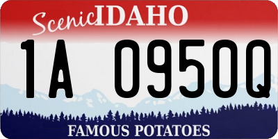 ID license plate 1A0950Q