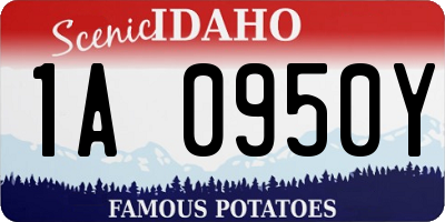 ID license plate 1A0950Y