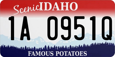 ID license plate 1A0951Q