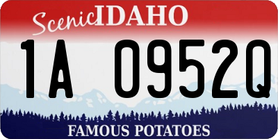 ID license plate 1A0952Q