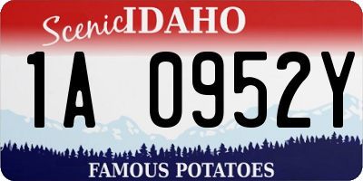 ID license plate 1A0952Y