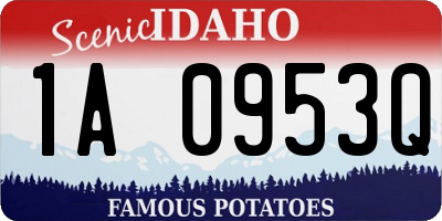 ID license plate 1A0953Q