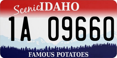 ID license plate 1A0966O