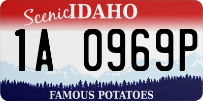 ID license plate 1A0969P